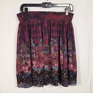 Desigual Rainbow Y2k Fun Colorful Bubble Skirt Pull On Lined Velvet Artsy Small